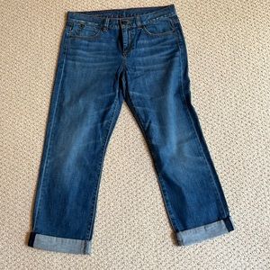Gently worn, Talbots Boyfriend Jeans, Size 10/30, cuffed bottom